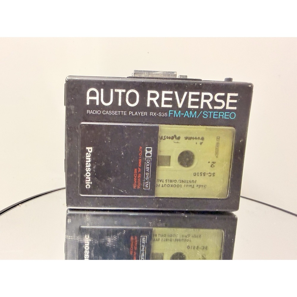 Vintage Panasonic RX-S35 Auto Reverse Cassette Player Radio FM AM Stereo TESTED